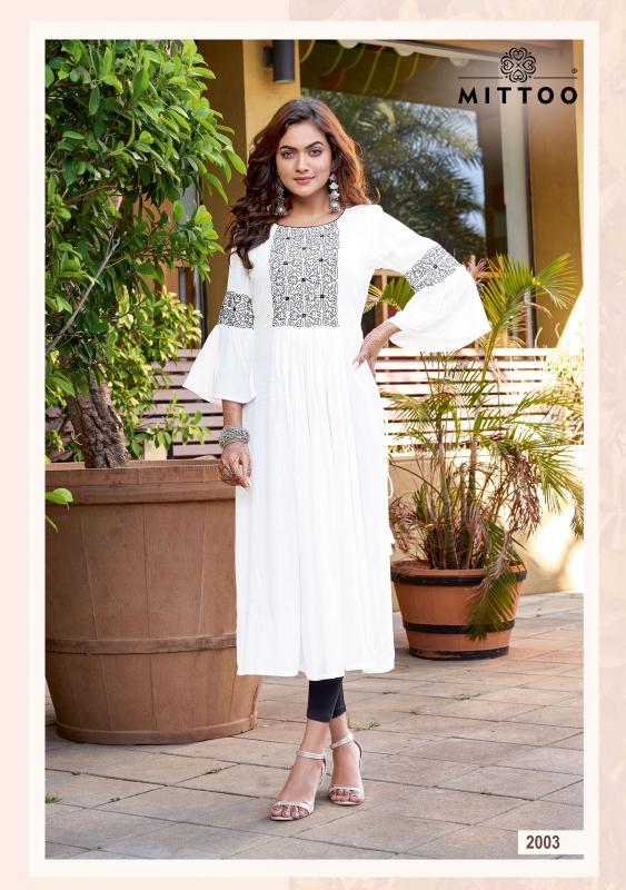 Mittoo Swagat Embroidery Worked Long Kurti Collection