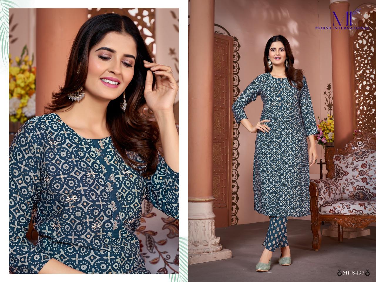 Moksh Magic Vol 1 Royal Silk Kurti With Bottom Collection