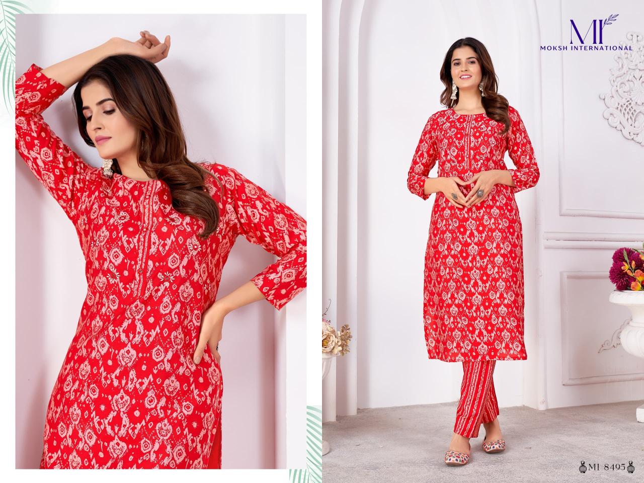 Moksh Magic Vol 2 Royal Silk Embroidered Kurti With Bottom