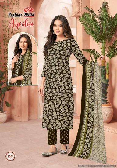 Patidar Mills Ayesha Vol 1 Heacy Cotton Dress Material Collection