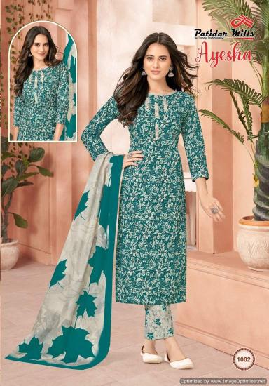 Patidar Mills Ayesha Vol 1 Heacy Cotton Dress Material Collection