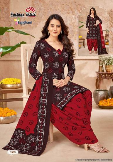 Patidar Mills Bandhani Special Vol 35 Cotton Dress Material