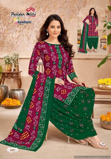 Patidar Mills Bandhani Special Vol 35 Cotton Dress Material