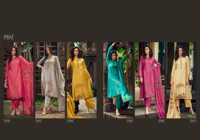 Prm Aaghosh Muslin Silk Designer Dress Material Collection