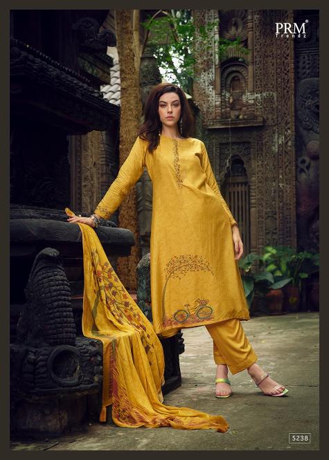 Prm Aaghosh Muslin Silk Designer Dress Material Collection