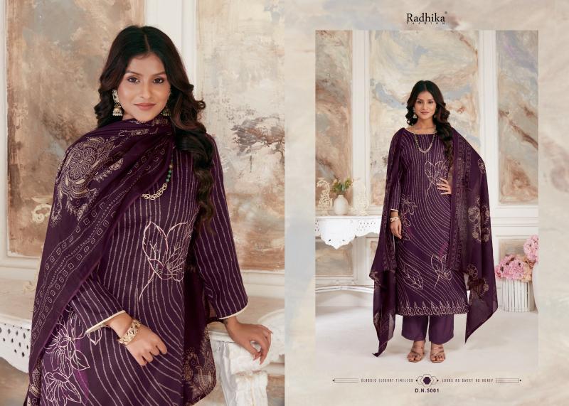 Radhika Azara Night Queen Cotton Dress Material Collection