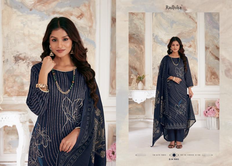 Radhika Azara Night Queen Cotton Dress Material Collection