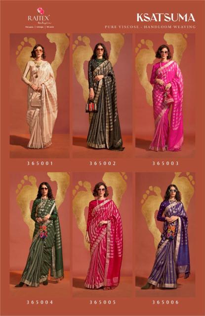 Rajtex Ksatsuma Viscose Handwoven Designer Sarees Collection