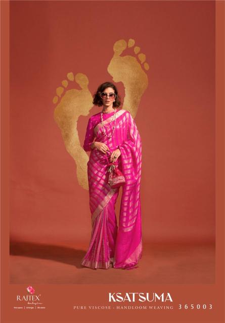 Rajtex Ksatsuma Viscose Handwoven Designer Sarees Collection