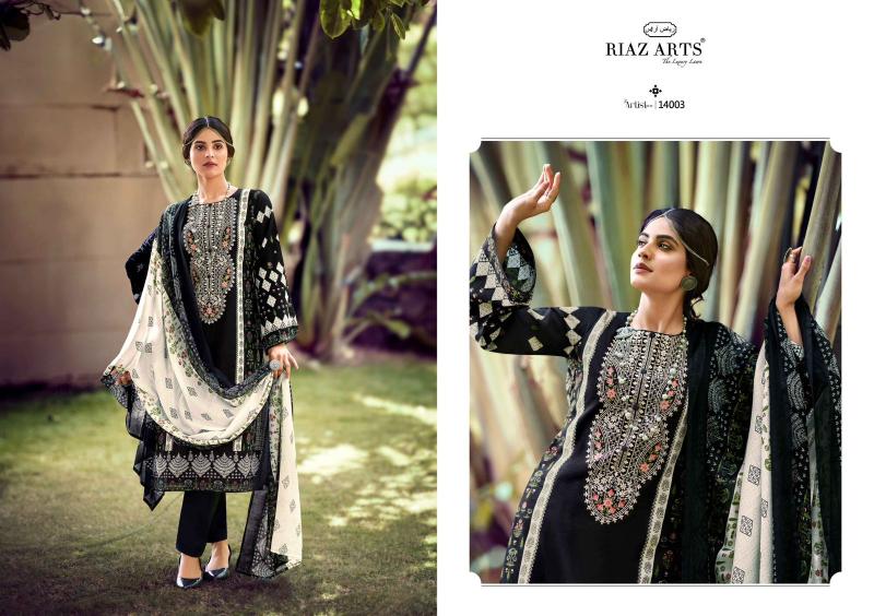 Riaz Arts The Artist Vol 3 Lawn Digital Printed Dress Material Collection