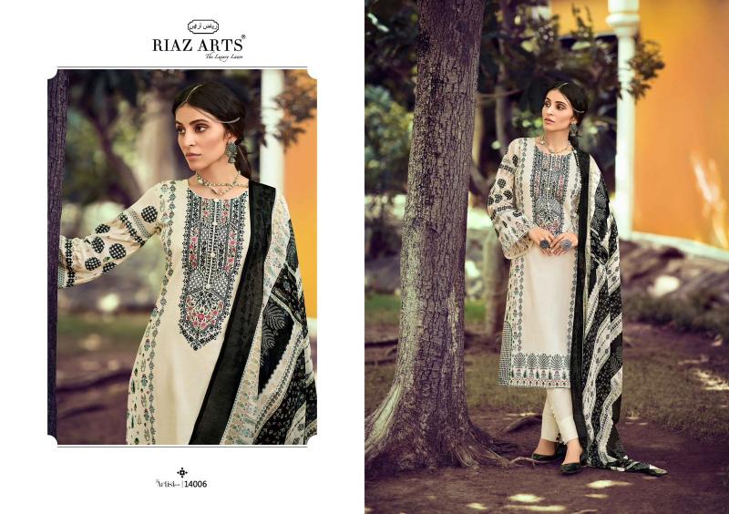 Riaz Arts The Artist Vol 3 Lawn Digital Printed Dress Material Collection