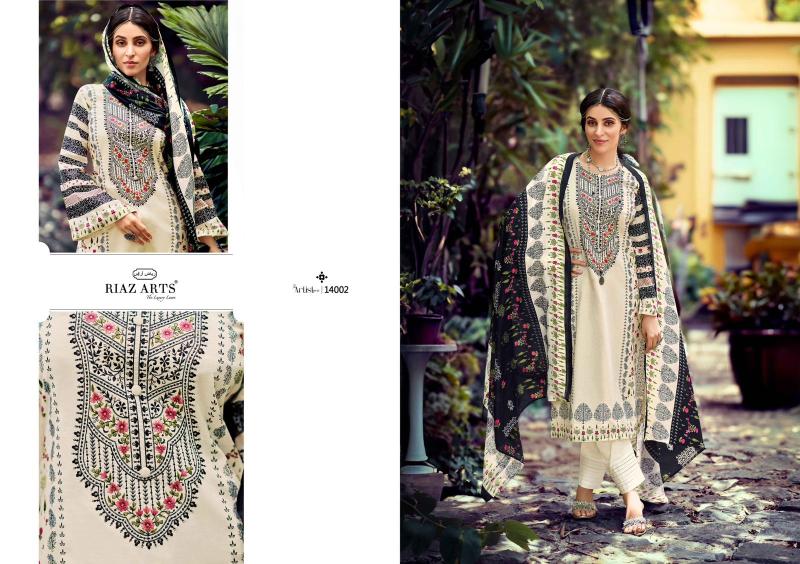 Riaz Arts The Artist Vol 3 Lawn Digital Printed Dress Material Collection