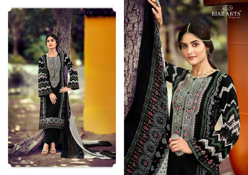 Riaz Arts The Artist Vol 3 Lawn Digital Printed Dress Material Collection