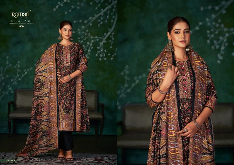 Romani Shafaq Pashmina Drees Material Collection