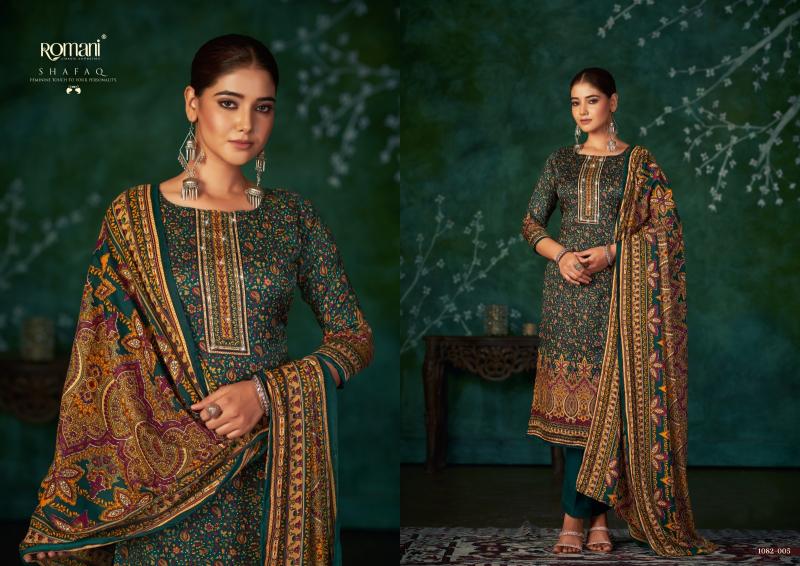 Romani Shafaq Pashmina Drees Material Collection