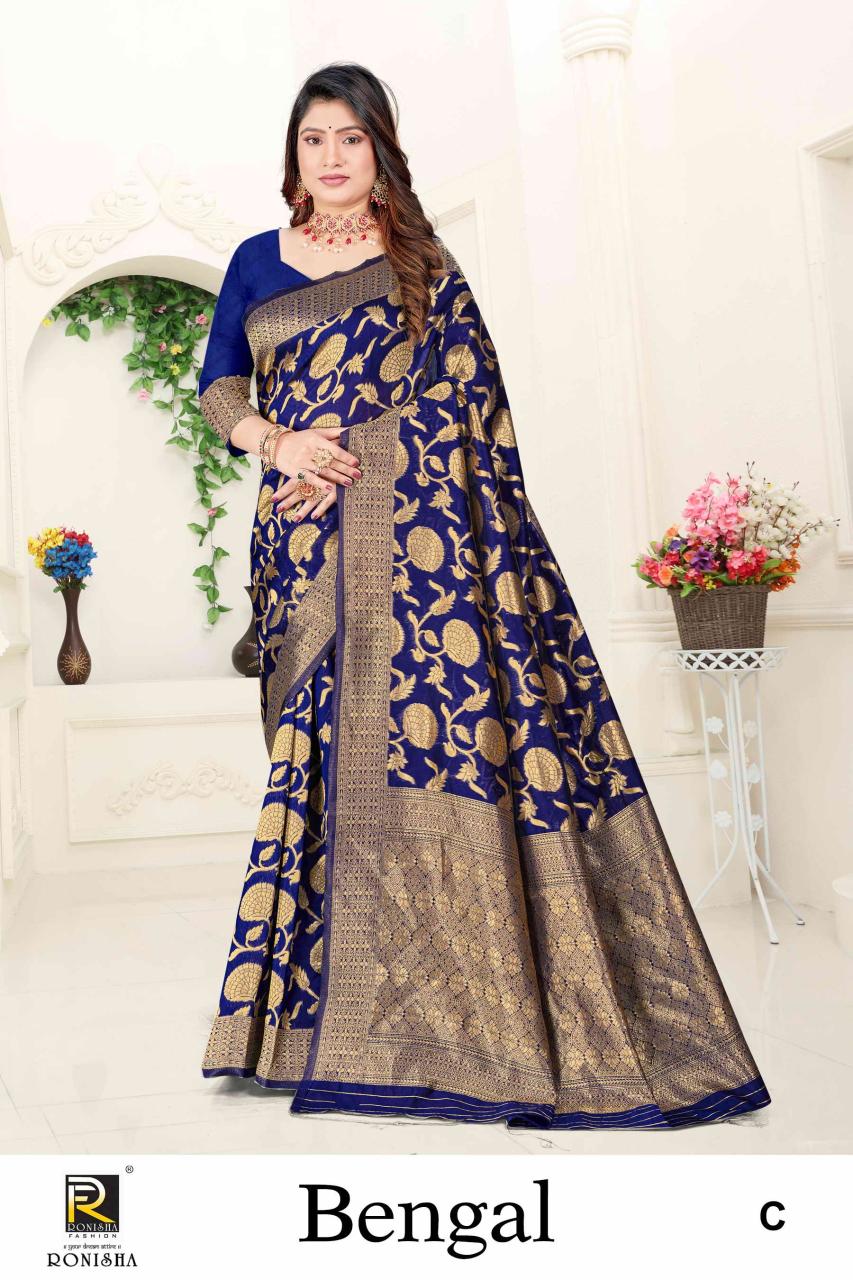 Ronisha Bengal Banarasi Silk Saree Collection