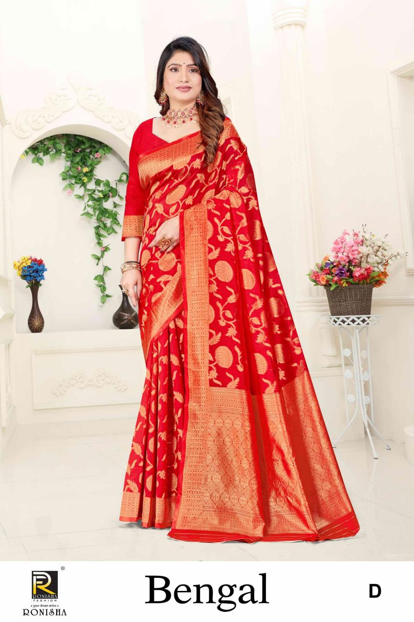 Ronisha Bengal Banarasi Silk Saree Collection