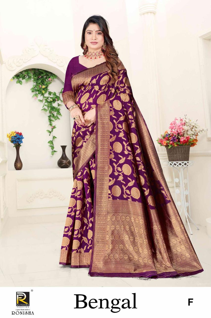 Ronisha Bengal Banarasi Silk Saree Collection