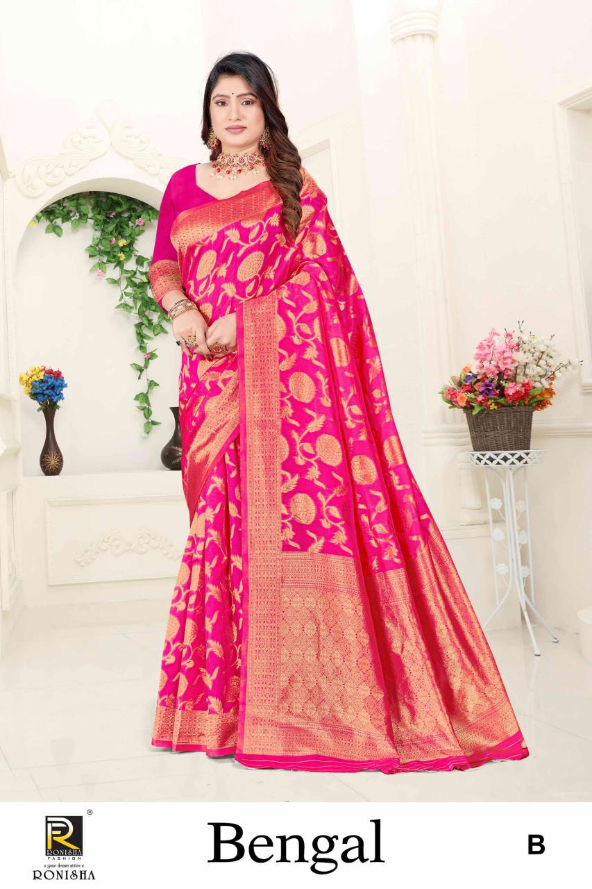 Ronisha Bengal Banarasi Silk Saree Collection