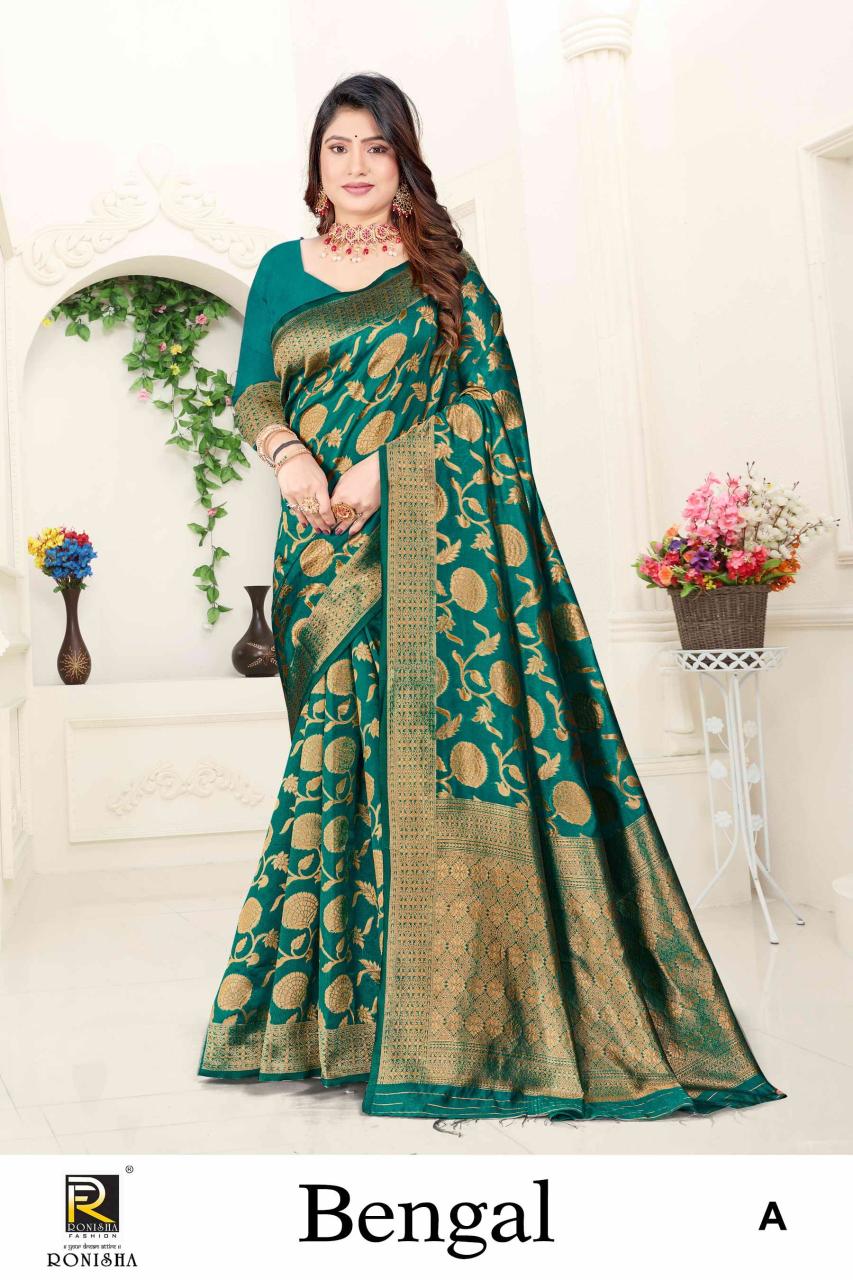 Ronisha Bengal Banarasi Silk Saree Collection