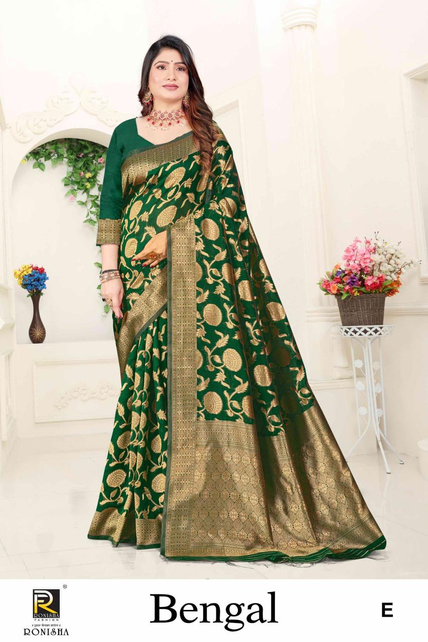 Ronisha Bengal Banarasi Silk Saree Collection