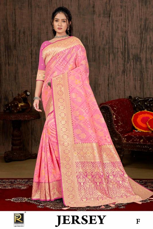 Ronisha Jersey Banarasi Silk Saree Collection