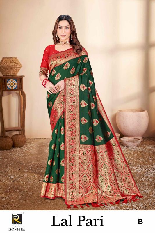 Ronisha Lalpari Banarasi Silk Saree Collection