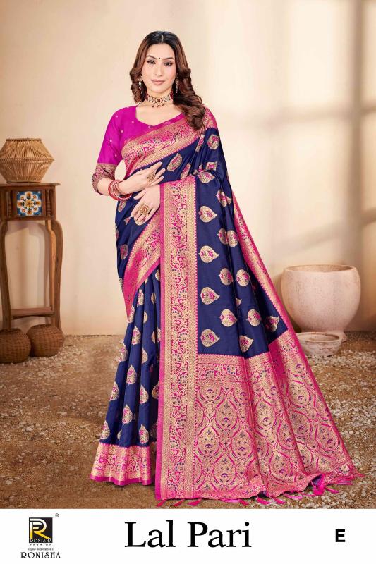 Ronisha Lalpari Banarasi Silk Saree Collection