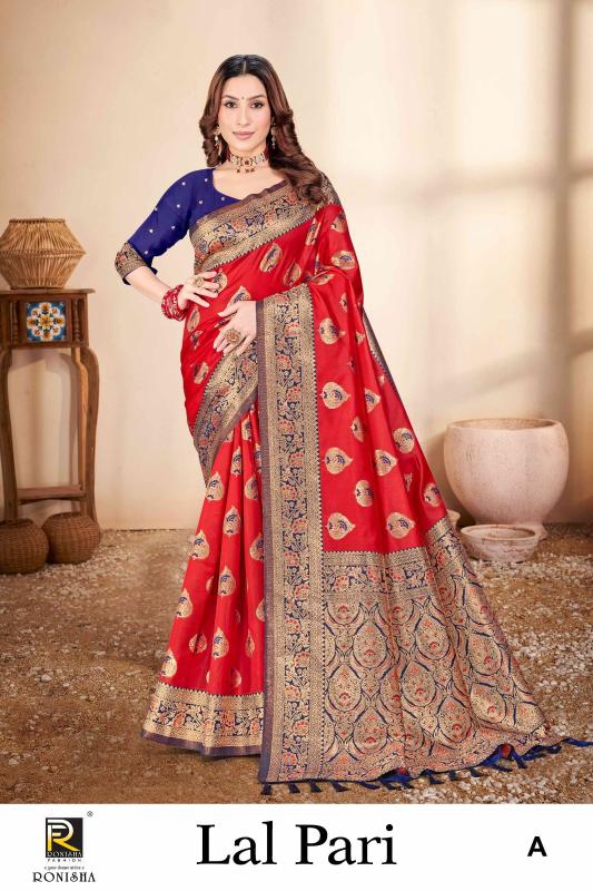 Ronisha Lalpari Banarasi Silk Saree Collection