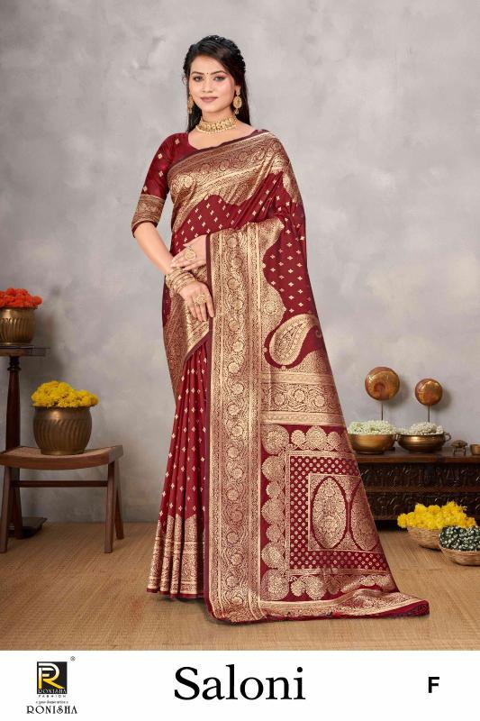 Ronisha Saloni Banarasi Silk Saree Collection