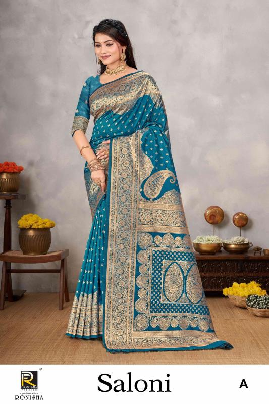 Ronisha Saloni Banarasi Silk Saree Collection