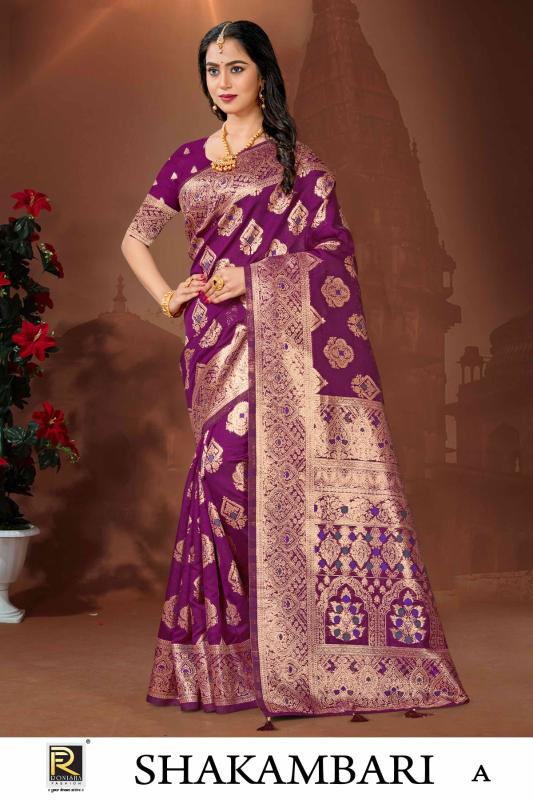 Ronisha Shakambari Banarasi Silk Saree Collection