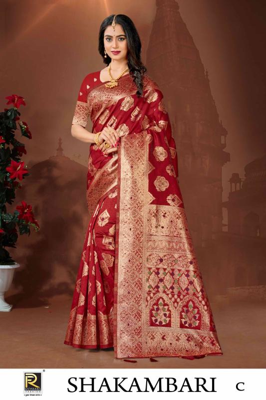 Ronisha Shakambari Banarasi Silk Saree Collection