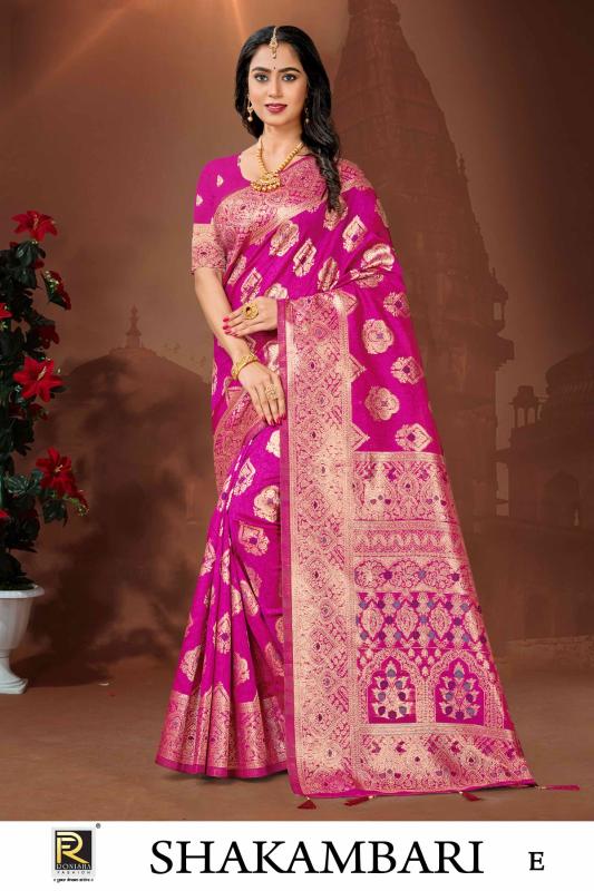 Ronisha Shakambari Banarasi Silk Saree Collection