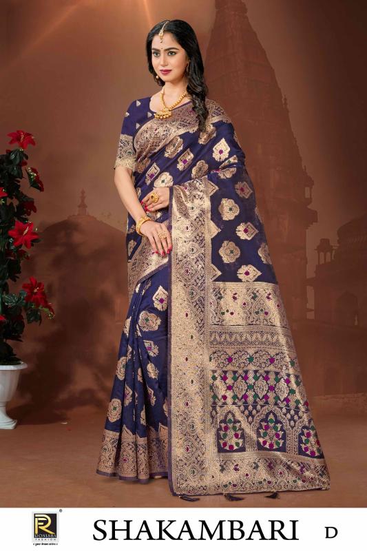 Ronisha Shakambari Banarasi Silk Saree Collection