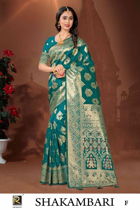 Ronisha Shakambari Banarasi Silk Saree Collection