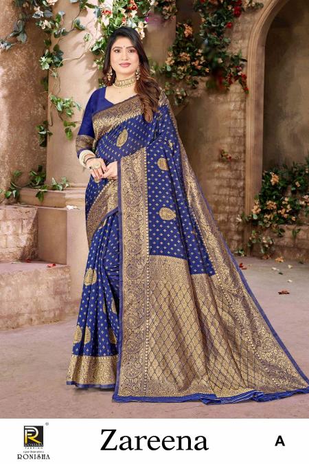 Ronisha Zareena Festive Wear Banarasi Silk Saree Collection