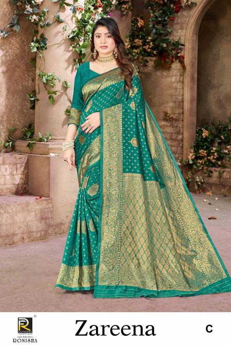 Ronisha Zareena Festive Wear Banarasi Silk Saree Collection