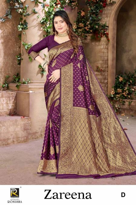 Ronisha Zareena Festive Wear Banarasi Silk Saree Collection