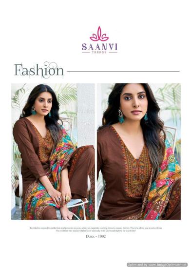 Saanvi Romani Cambric Cotton Printed Dress Material