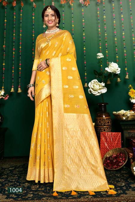 Saroj Hulchal Linen Vol 1 Linen Designer Saree Collection