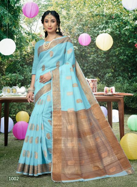 Saroj Water Fall Cotton Vol 1 Soft Linen Saree Collection