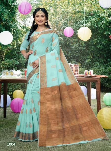 Saroj Water Fall Cotton Vol 1 Soft Linen Saree Collection