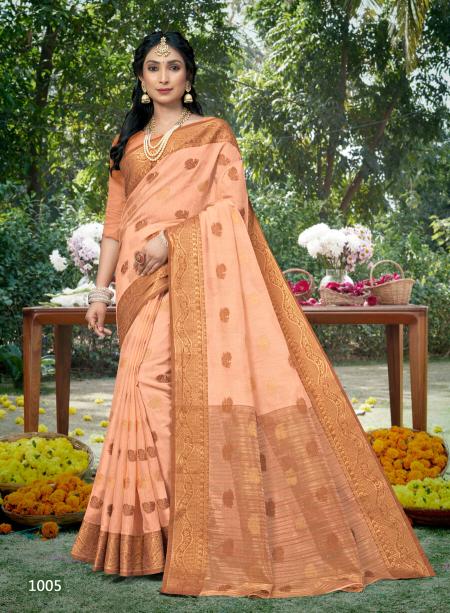 Saroj Water Fall Cotton Vol 3 Soft Linen Saree collection