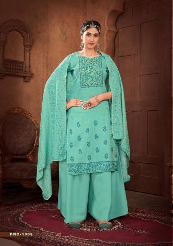 Sat Gulmarg Pashmina Vol 16 Swaroski Work Dress Material