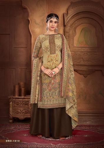 Sat Gulmarg Pashmina Vol 16 Swaroski Work Dress Material