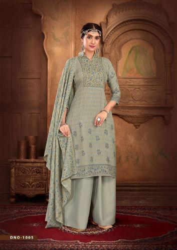 Sat Gulmarg Pashmina Vol 16 Swaroski Work Dress Material