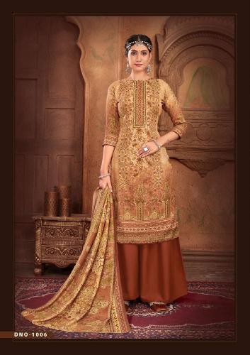 Sat Gulmarg Pashmina Vol 16 Swaroski Work Dress Material