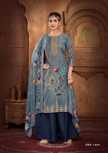 Sat Gulmarg Pashmina Vol 16 Swaroski Work Dress Material