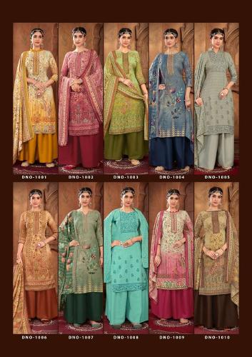 Sat Gulmarg Pashmina Vol 16 Swaroski Work Dress Material